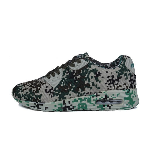 Camouflage air cushion shoes fashion men and women sports shoes