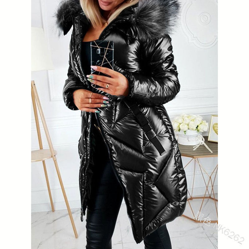 Big Fur Collar Slim Warm Cotton Jackets