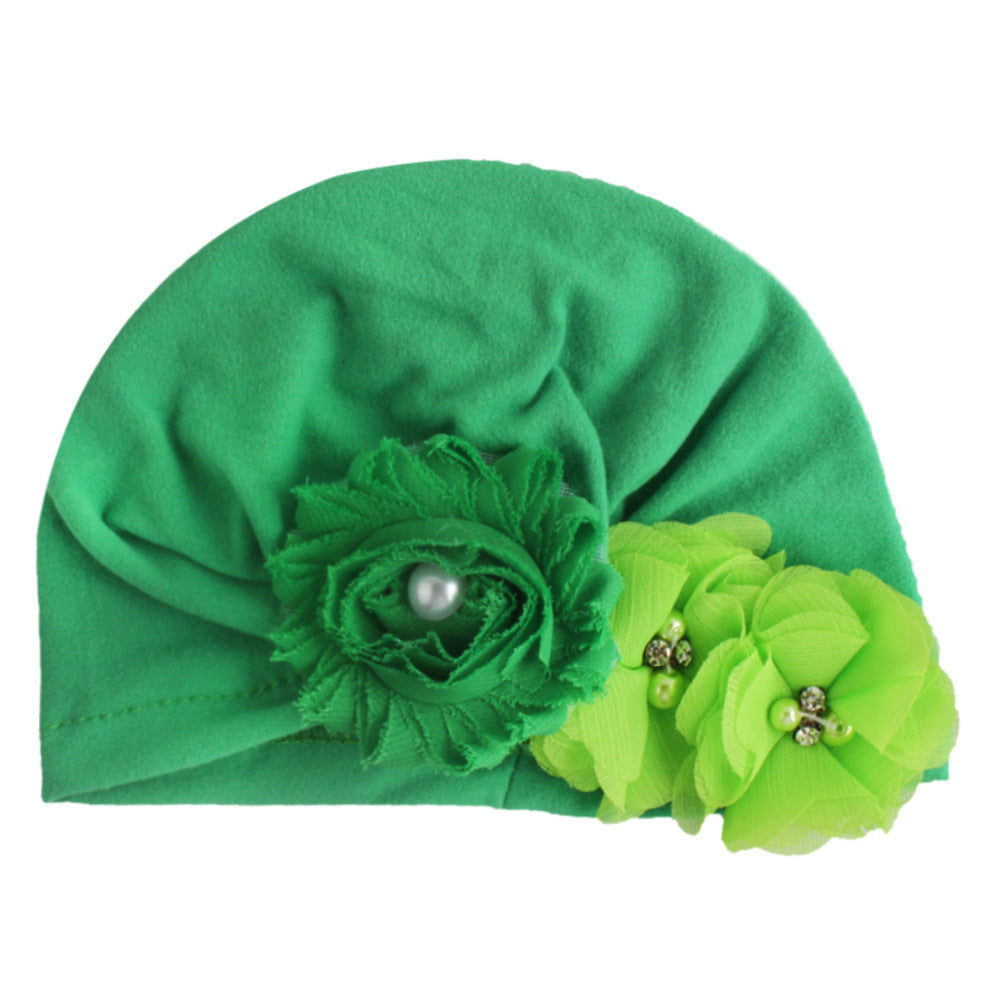 Baby Cotton Sun Flower Plus Four Flower Head Cap