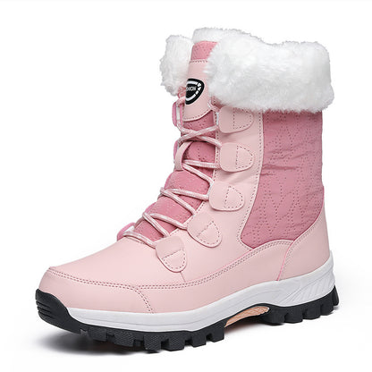 Waterproof Snow Boots Mid-calf Front Zipper