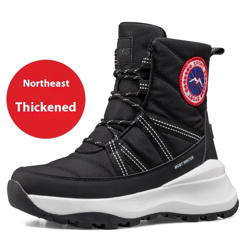 Snow Boots Fleece-lined Thickened