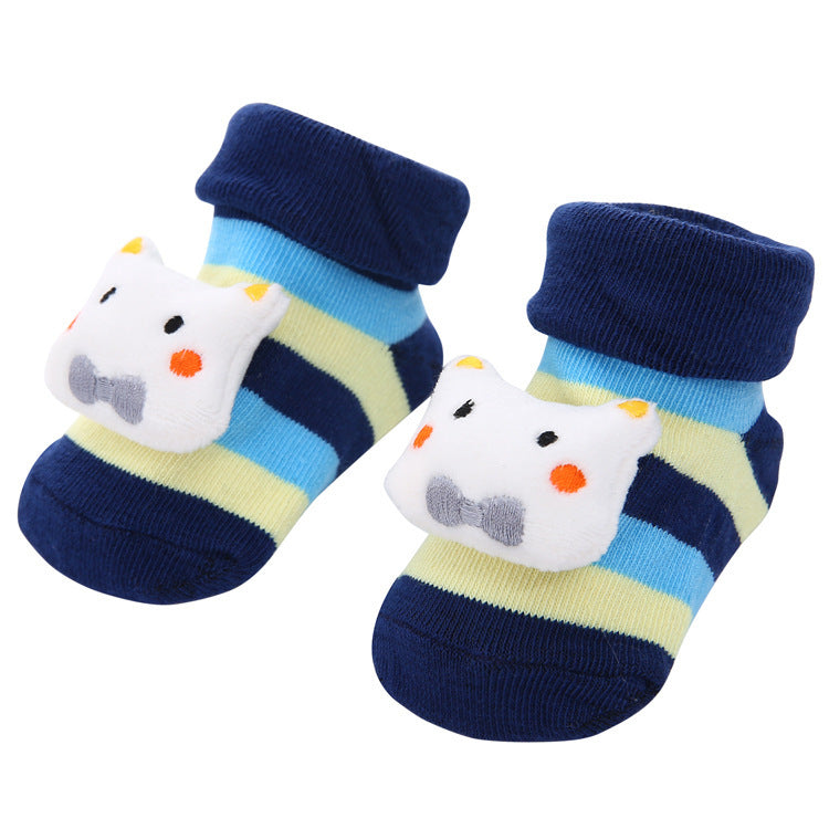 Cartoon Anti-Skid Three-Dimensional Baby Socks Newborn Baby Socks Doll Socks Wholesale