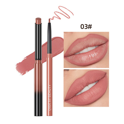 Waterproof long-lasting matte lip liner pencils set in natural colors