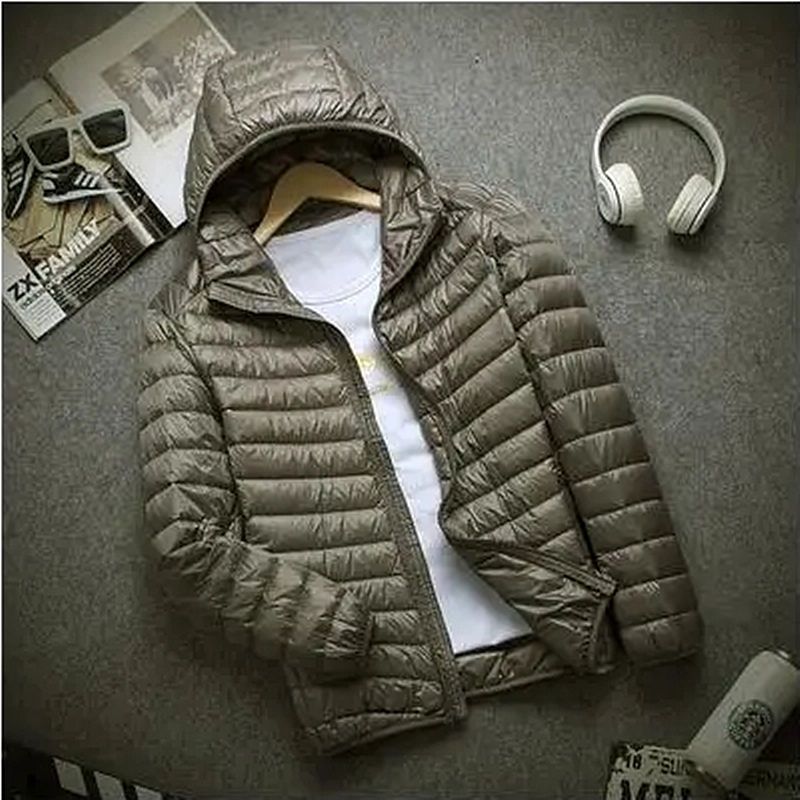 Hooded Short Ultra-thin Down Jacket