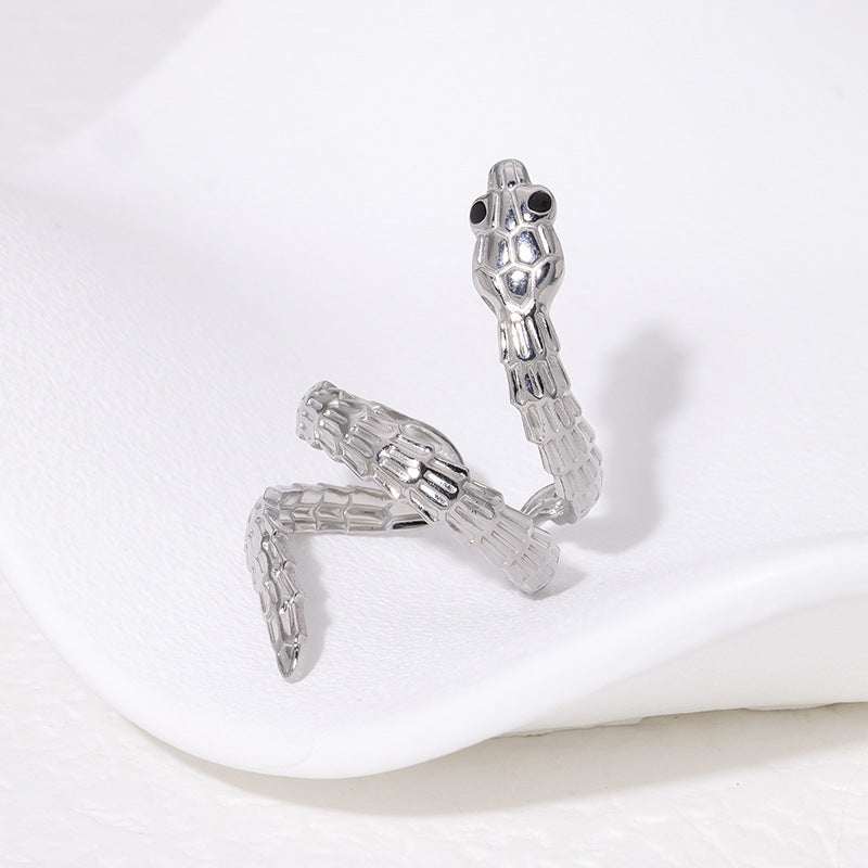 Snake-shaped French Design Rings