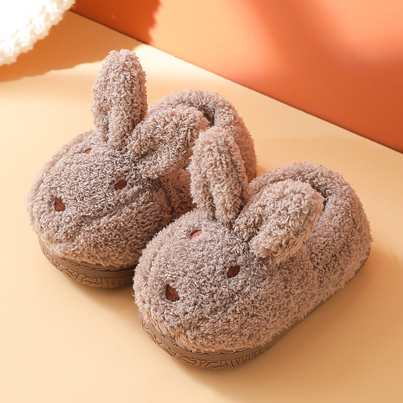 Winter Cute Cartoon Warm Baby Furry Cotton Shoes Bag Roots At Home