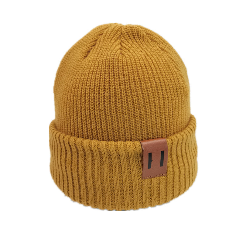 Pure color wild wool hat for men and women