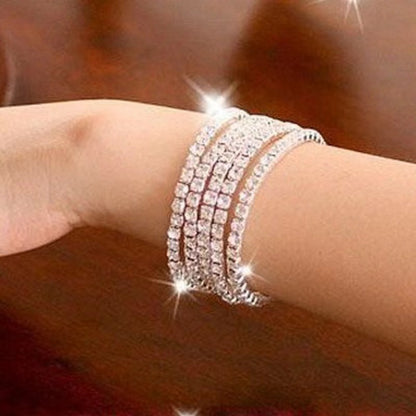 Full Zirconia Elastic Bracelet