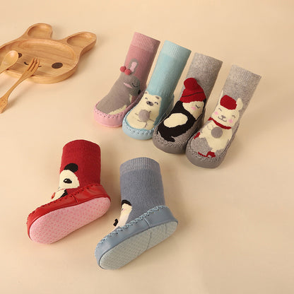 Cute Cartoon Thick Terry Anti-skid Baby Socks