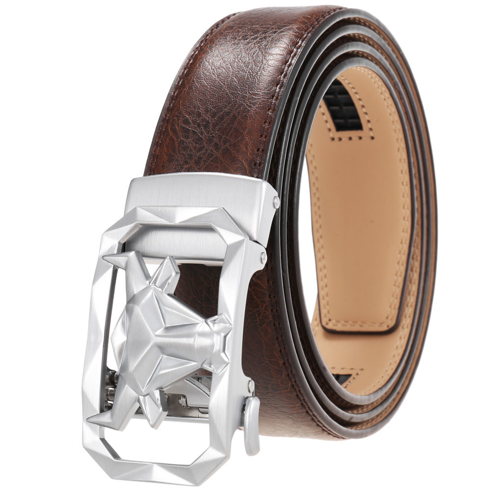 Leather Belt Alloy Automatic Buckle