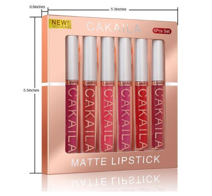 Matte Nonstick Lip Gloss Sets Of 6