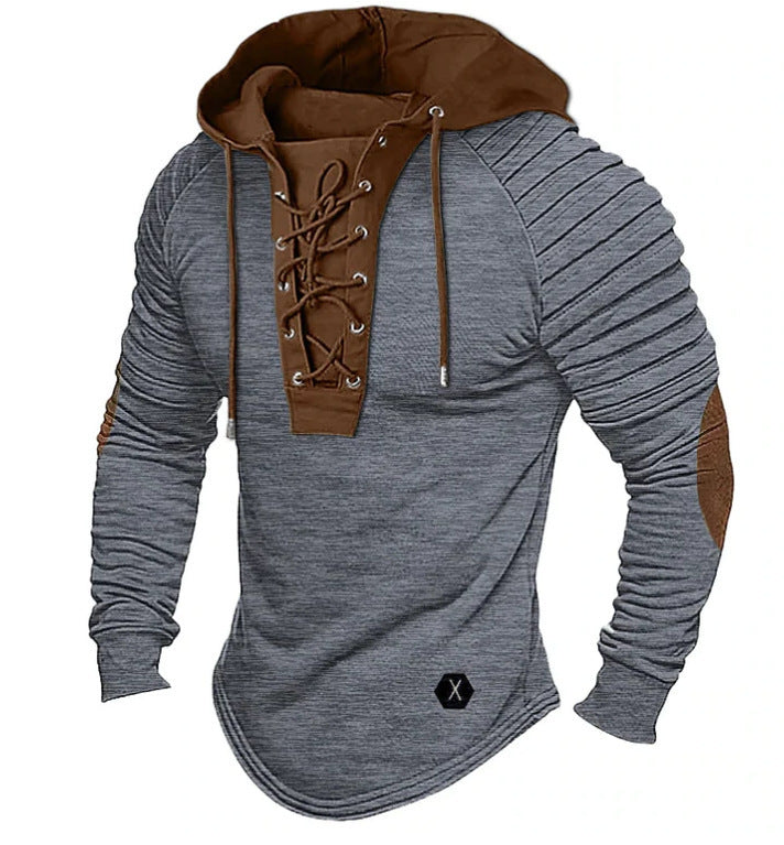 Spring And Autumn Hooded Bronzing Sweatshirts