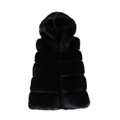 Ladies Faux Fox Fur Vests