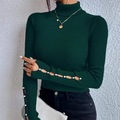 Slim Fit Sexy Long Sleeve Turtleneck Sweater