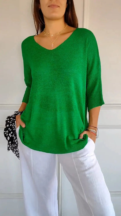 Trendy V-Neck Tops