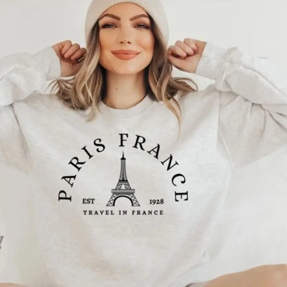 Casual Loose Sweatshirt Paris