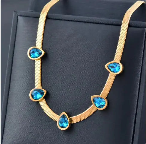 Azure necklaces