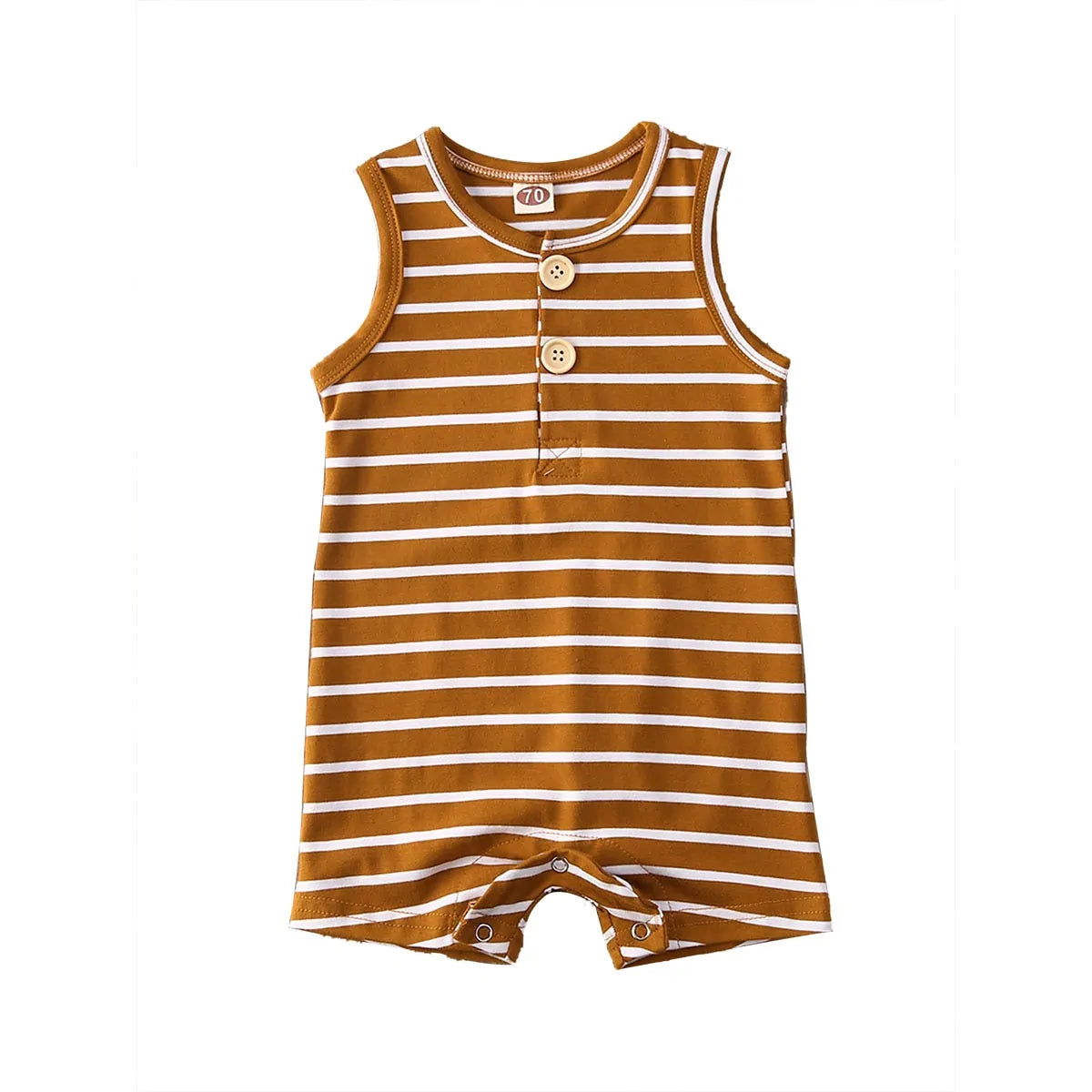 Baby Striped Romper: Sleeveless Summer Outfits