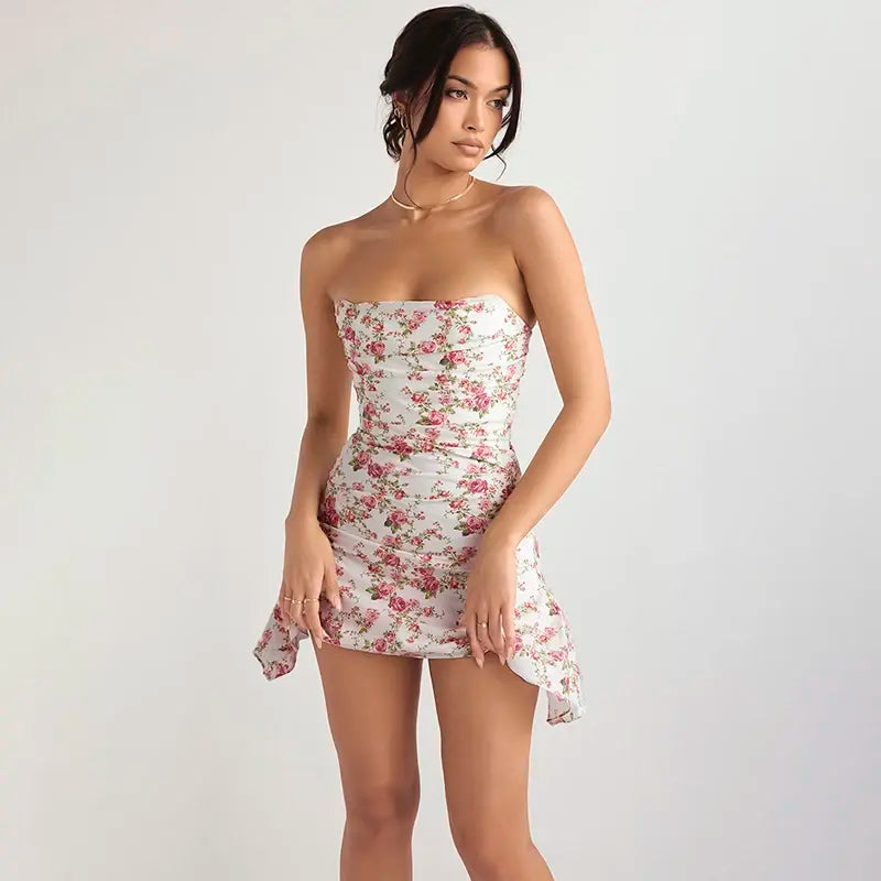 Flower print dresses