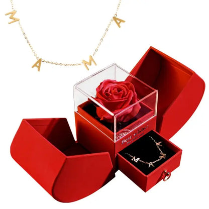 Eternal Rose Gift Necklace Boxes