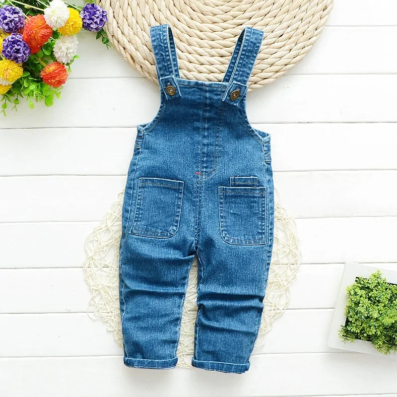 Toddler Boys' Denim Overalls Jeans Jumpsuit