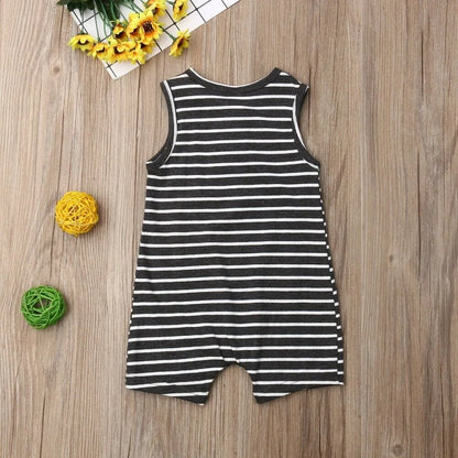 Baby Striped Romper: Sleeveless Summer Outfits