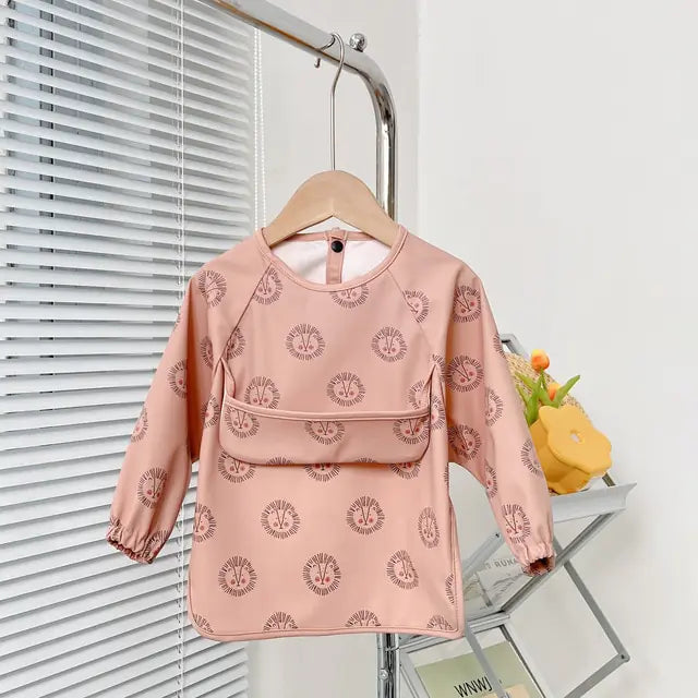 Cute Baby Bibs Toddler Long Sleeve Apron