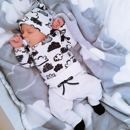 Unisex Monochrome Newborn Cloud Set