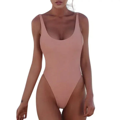 Chic Black Backless One Piece Swimsuits