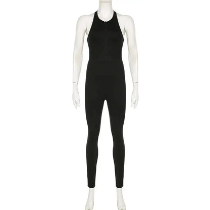 Sleeveless Bodycon Yoga Jumpsuits