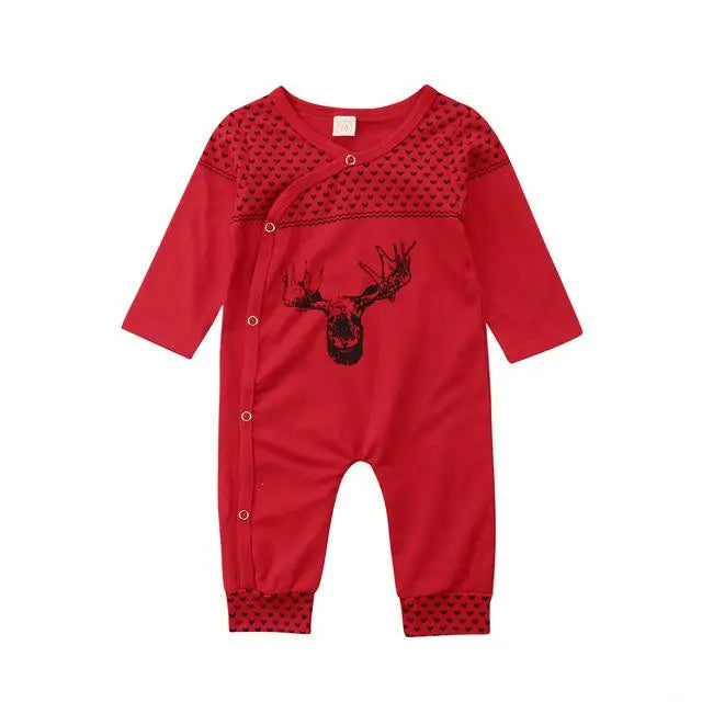 Baby Boy Elk Long Sleeve Onesie