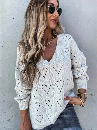 Casual Solid Color Sweater