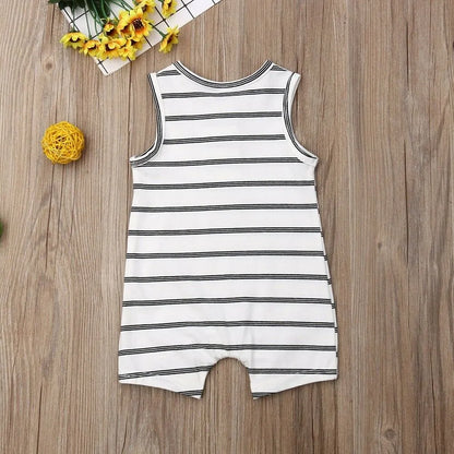 Baby Striped Romper: Sleeveless Summer Outfits