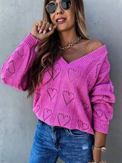 Casual Solid Color Sweater