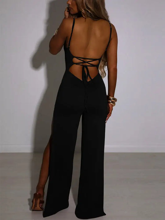 Elegant Spaghetti Strap Jumpsuits