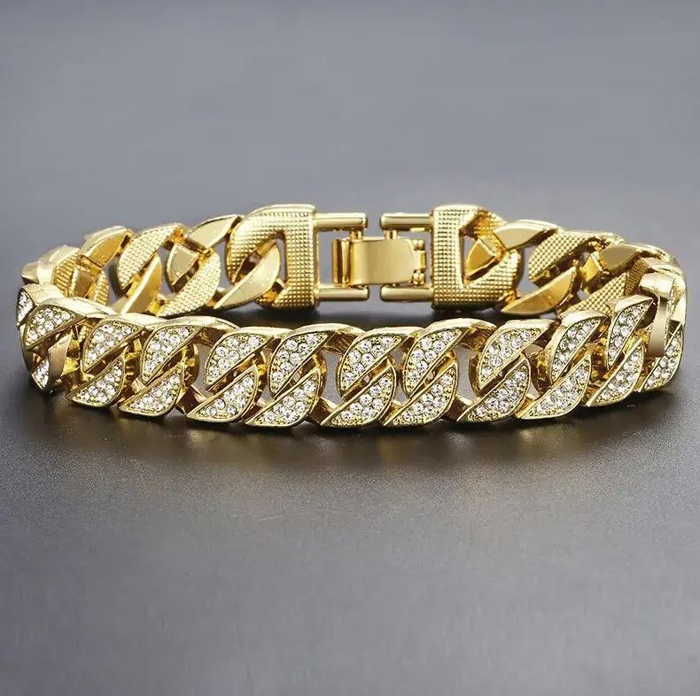 Miami Gold Curb Cuban Bracelets