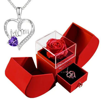 Eternal Rose Gift Necklace Boxes