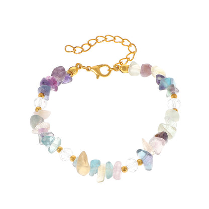 Crystal Shaped Gravel Bracelets