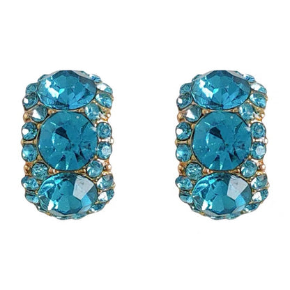 Cold Extract Blue Stud Earrings