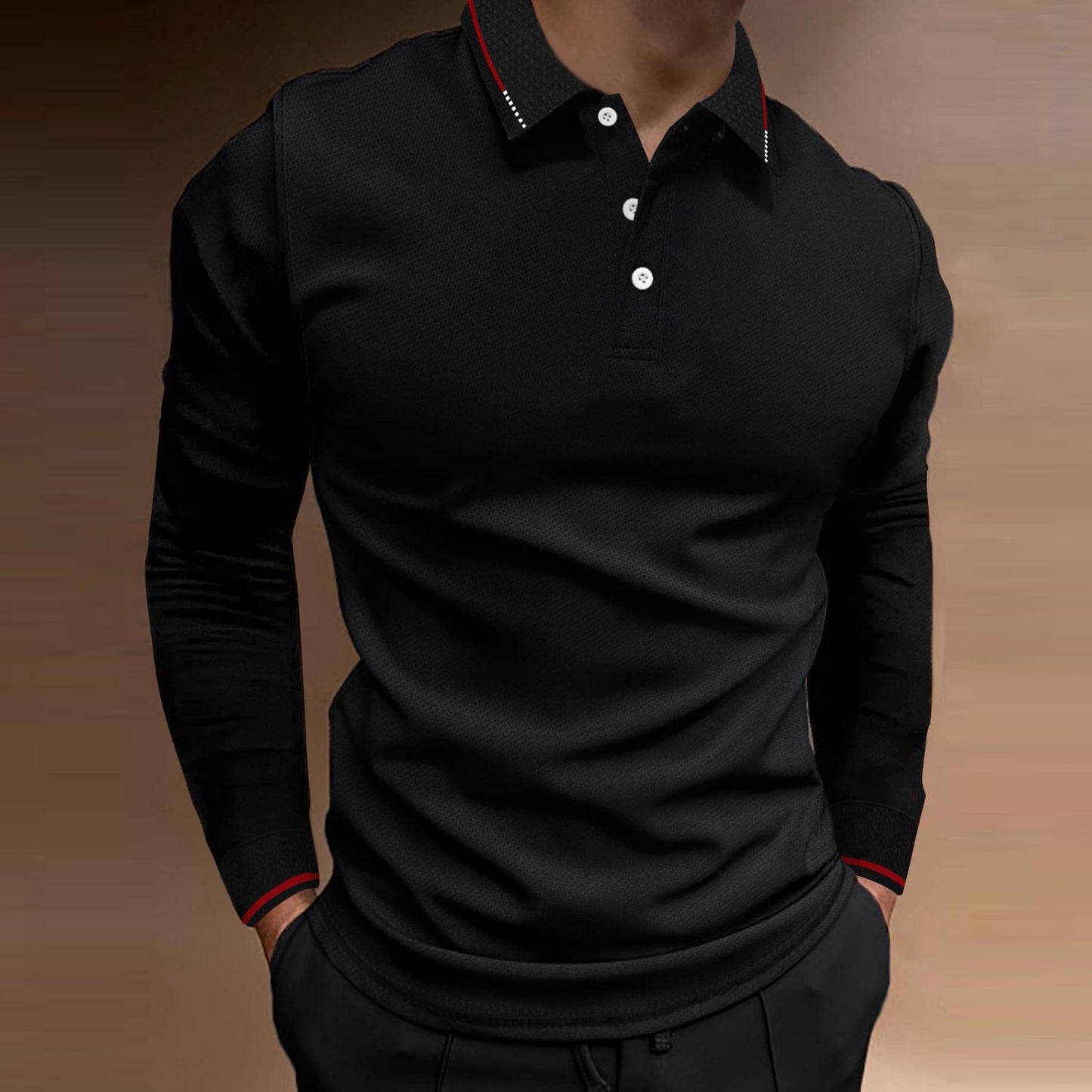 Casual Stand Collar Long-sleeved Shirts