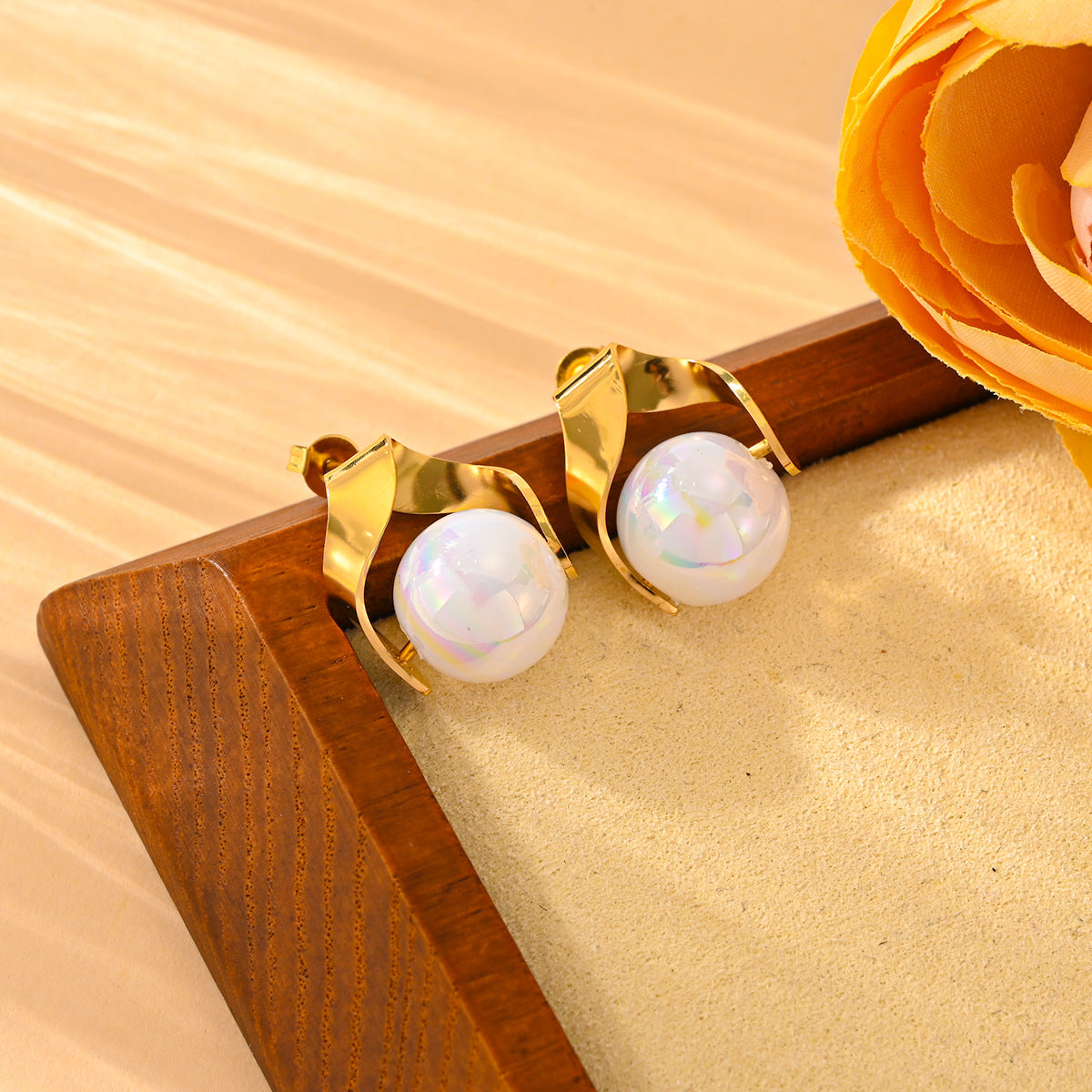 Fashion Lady Pearl Earings Set