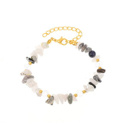 Crystal Shaped Gravel Bracelets