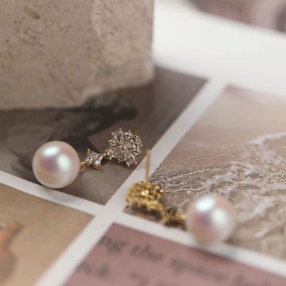 Retro Minority Shining Pearl Stud Earrings