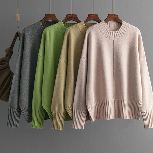 Round Neck Women's Pullovers