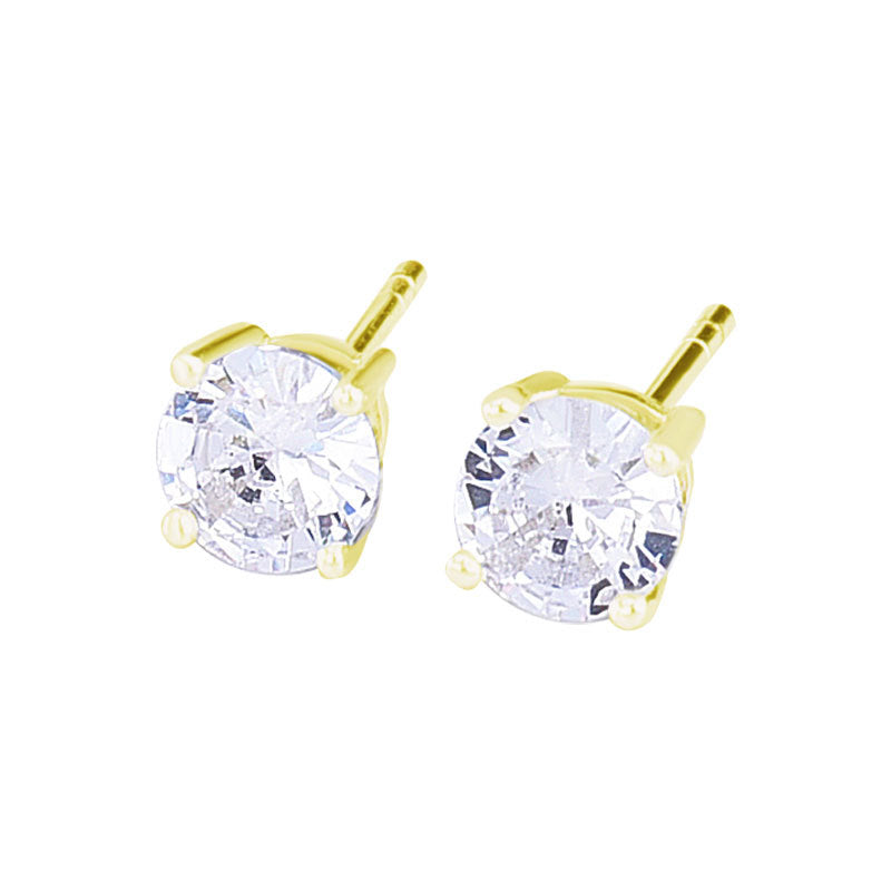 Coloured Zircon Stud Earrings