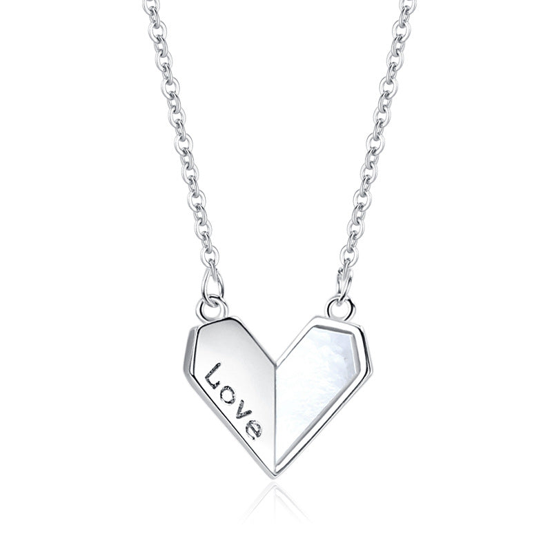 Heart-shaped White Shell Love Necklaces