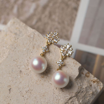 Retro Minority Shining Pearl Stud Earrings