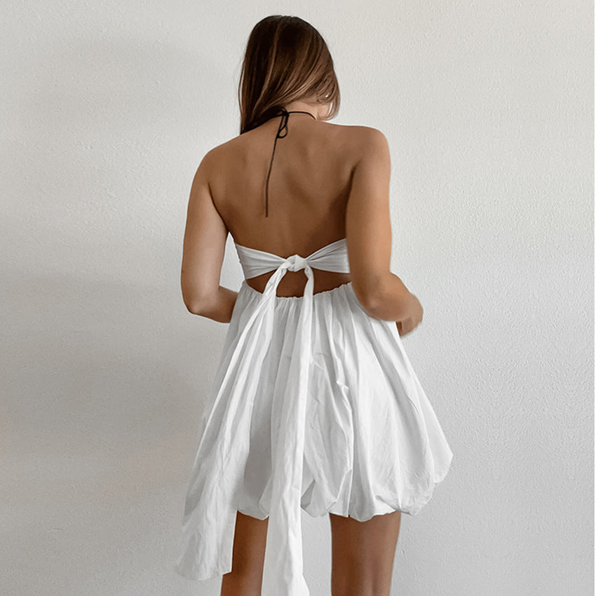 Backless Tube Top Dresses