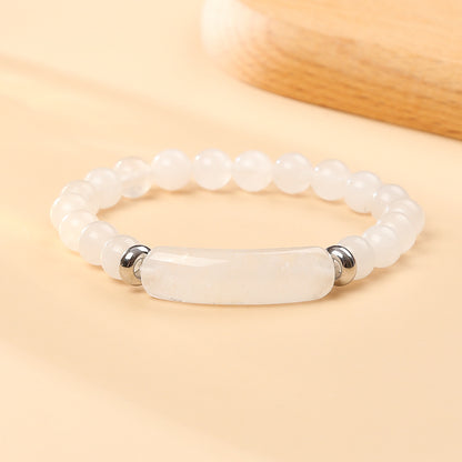 Crystal Agate Heart Bracelet Semi-precious Stone