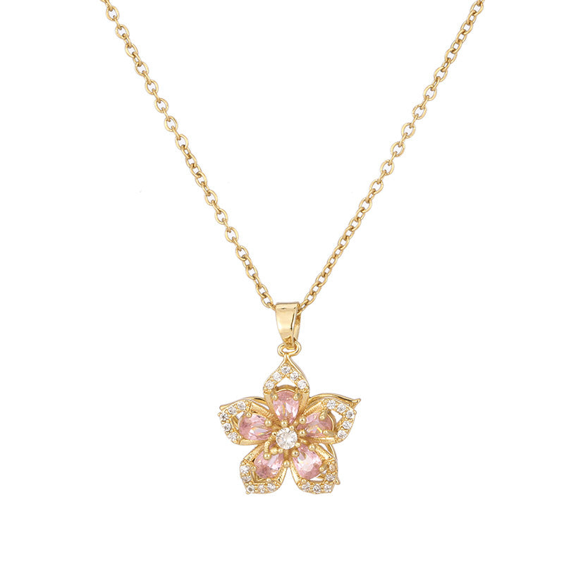 Flower-shaped Rotating Necklaces